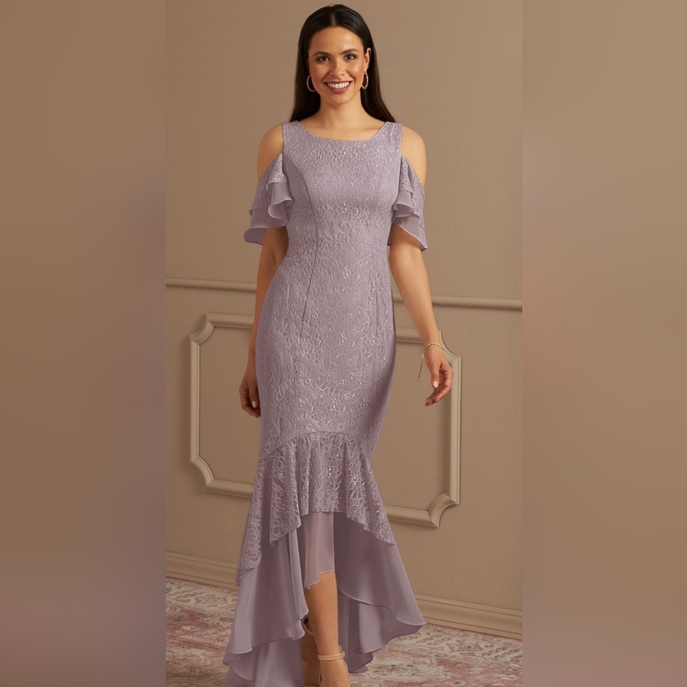 Azazie mother of the bride dress, size A8, in Dusk.